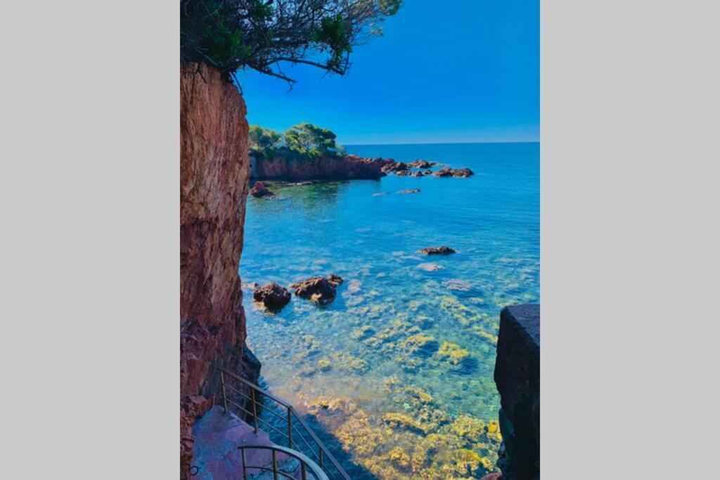 Superbe 4 Couchages Avec Terrasse - Clim - 50M De La Mer Saint-Raphaël Zewnętrze zdjęcie